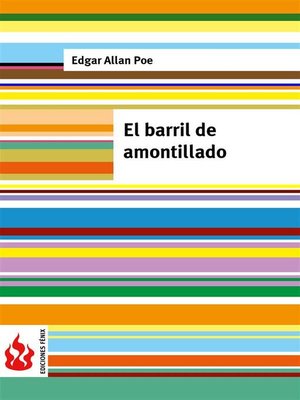 cover image of El barril de amontillado (low cost). Edición limitada